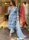 KF Ishita Kalaai Muslin Printed Designer Kurti With Bottom Dupatta Wholesale Price In Surat