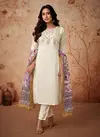 Kf Rg Aashika Kalaai Chanderi Embroidery Kurti With Bottom Dupatta Wholesale Price In Surat