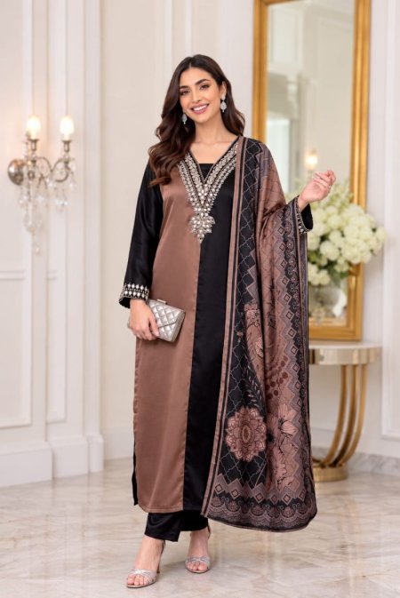 Khas 170 Satin Embroidered Designer Salwar Kameez