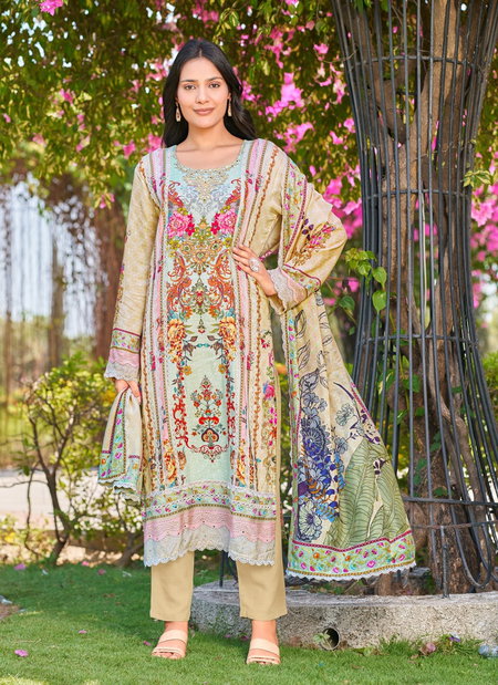 Khas 4454 Viscose Printed Embroidery Kurti Bottom With Dupatta Wholesale Online