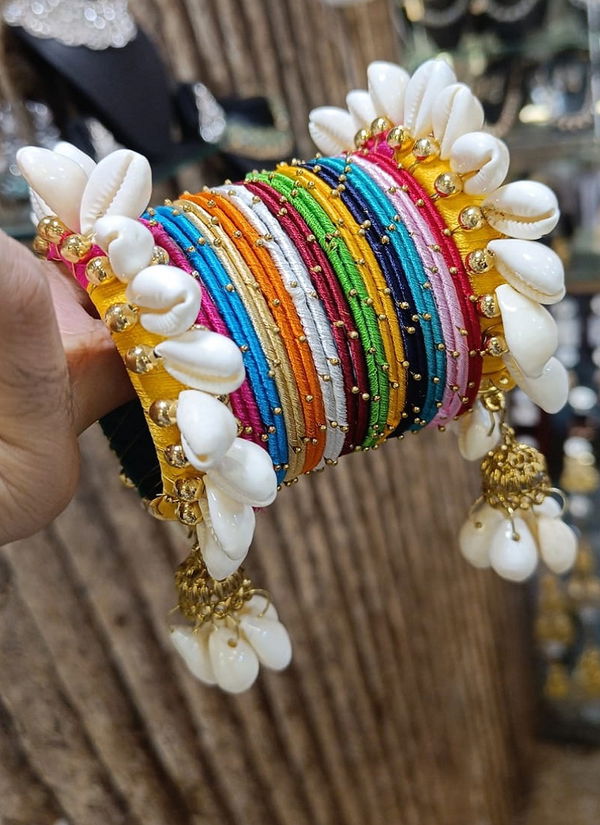 Khodi Multi Colour Navratri Special Bangles Set Wholesale Online
