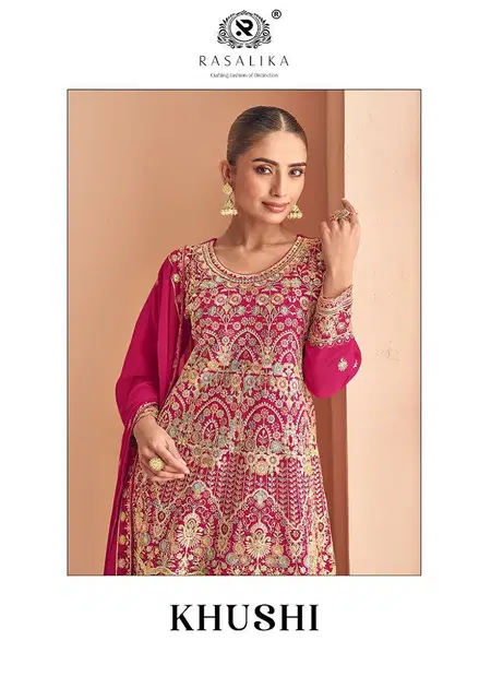 Khushi By Rasalika Georgette Designer Readymade Suits Suppliers In India