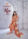 Kia Vol 1 by Suryajyoti Lawn Foil Printed Dress Material Exporters In India
