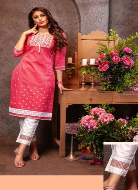 Kiana Lucknowi 2 Fancy Ethnic Wear Cotton Kurti With Bottom Collection Catalog