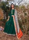 Kiana Rasam Fancy Wear Muslin Silk Kurti With Bottom And Dupatta Readymade  Collection