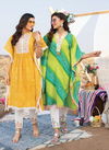 Kiana Urban Infusion Cotton Printed Fancy Kaftan Kurti With Bottom Collection