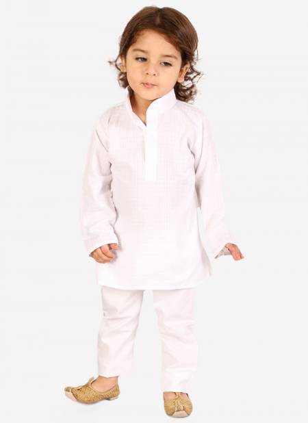 Kid1 K22PB222WH Handloom Kurta Pajama Boya Wear Collection
