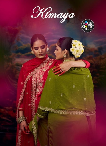 Kimaya By Fourdots Glass Organza Surat Dress Material Wholesale Market