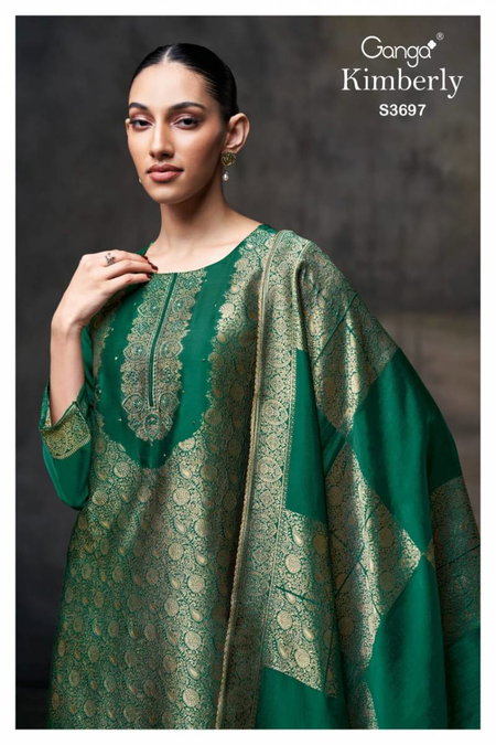 Kimberly By Ganga Viscose Woven Silk Jacquard Salwar Kameez Wholesale Suppliers In Mumbai