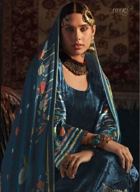 Kimora Heer Salam E Ishq Winter Wear Velvet Printed Suits Catalog
