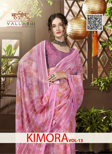 Kimora Vol 13 By Vallabhi Printed Daily Wear Sarees Wholesale Shop In Surat Catalog