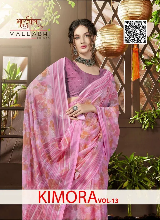 Kimora Vol 13 By Vallabhi Printed Daily Wear Sarees Wholesale Shop In Surat