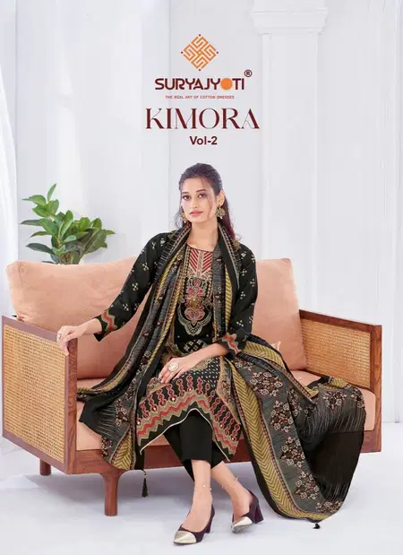 Kimora Vol 2 By Suryajyoti Modal Printed Dress Material Wholesalers In Delhi
