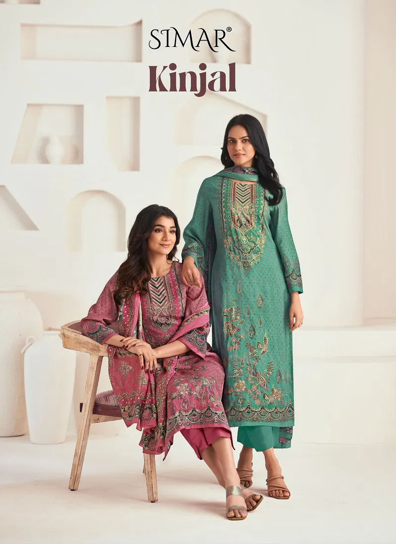 Kinjal By Glossy Musline Digital Printed Dress Material Wholesale Online Catalog