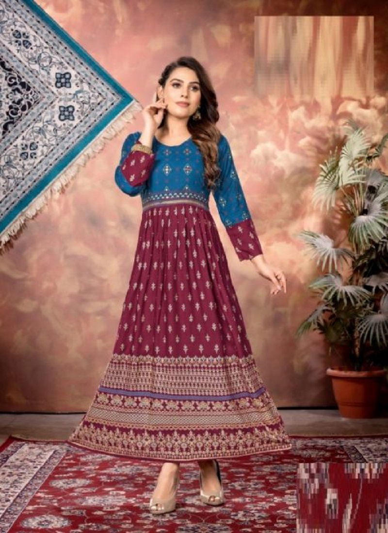 Kinti Butterfly Ethnic Wear Wholesale Long Kurti Collection 