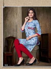 kinti ice cream Latest Designer Fancy Regular Denim Wear Kurtis Collection