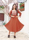 Kinti Laheriya New Exclusive Wear Rayon Printed Anarkali Kurti Collection
