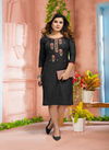 Kinti Mitto Latest Ethnic Wear Cotton Embroidery Work  Kurti Collection
