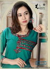 kinti-navya Latest Fancy Regular Wear Pure Cotton Designer Kurtis Collection

