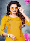 Kinti Plazo House 8 Ethnic Wear Rayon Kurtis With Bottom Collection
