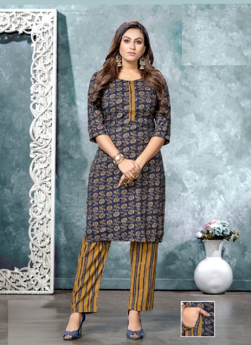 Kinti Rock Star 11 Daily Wear Printed Wholesale Kurti With Bottom Catalog