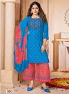 Kinti Samira Vol 3 Embroidery Rayon Kurti With Bottom Dupatta
