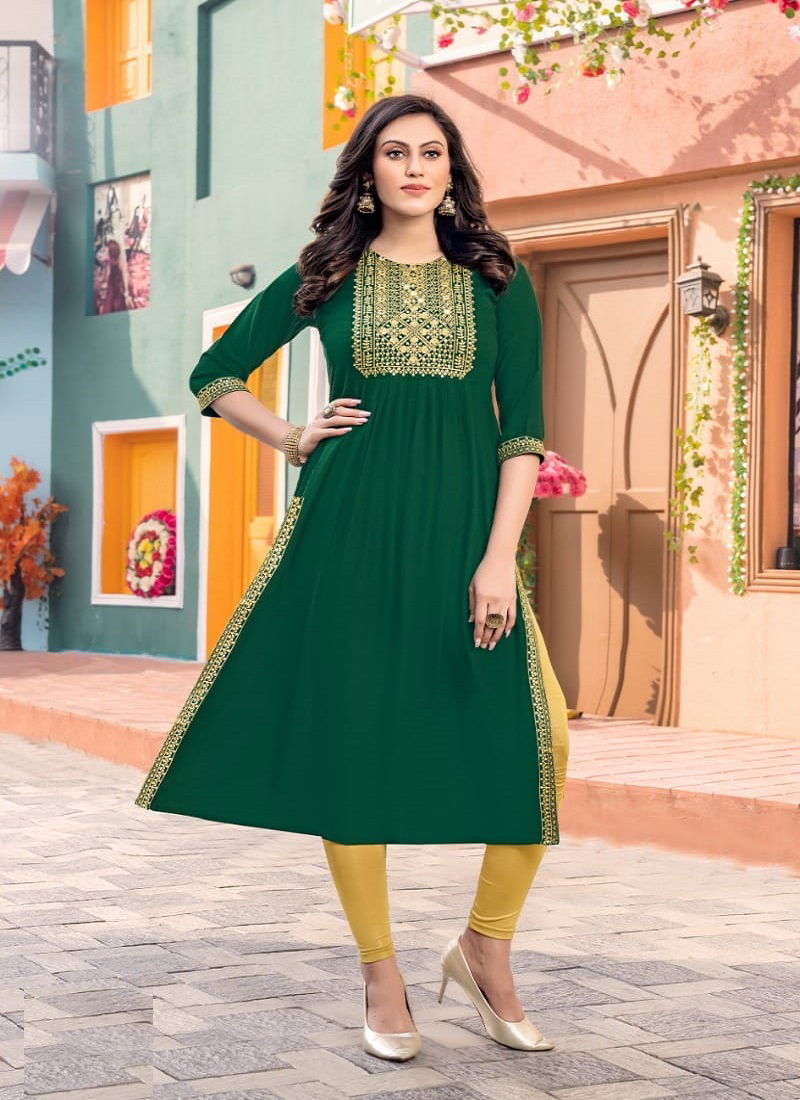 Kinti Sitara Nayra Cut Wholesale Designer Kurtis Catalog