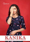 Kirtan Kanika Fancy Designer Casual Wear Rayon Printed Anarkali Kurtis Collection
