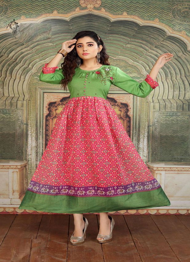 Kirtan Kavyanjali Fancy Ethnic Wear Designer Anarkali Kurti Collection