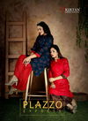 Kirtan Plazzo Express Fancy Designer Regular Wear Rayon Printed Kurti With Bottom Collection
