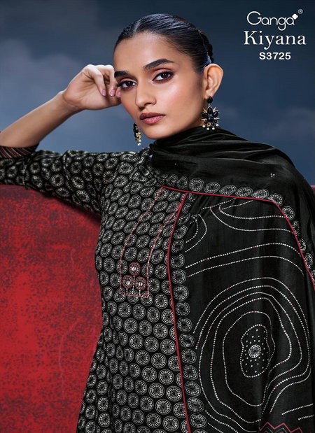 Kiyana 3725 By Ganga Cotton Satin Wholesale Designer Salwar Suit In India
