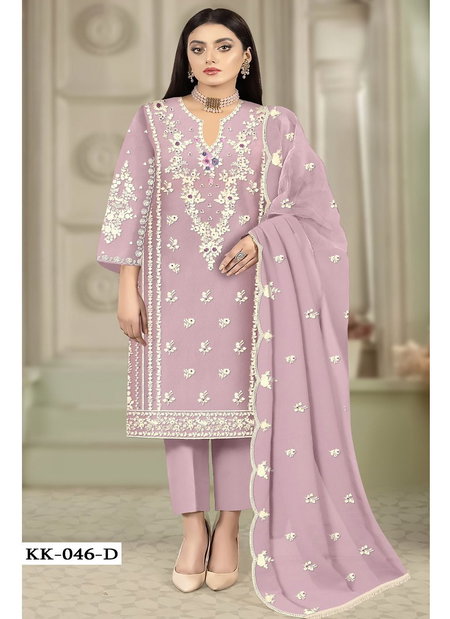 KK 46 Embroidery Georgette Pakistani Suits Catalog