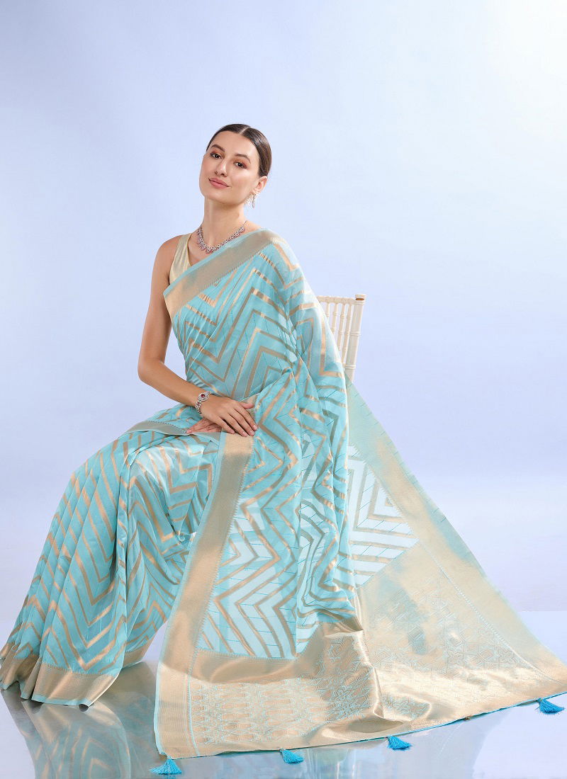 KL Konika 320 Organza Jacquard Work Designer Sarees Wholesale Market In Surat Catalog