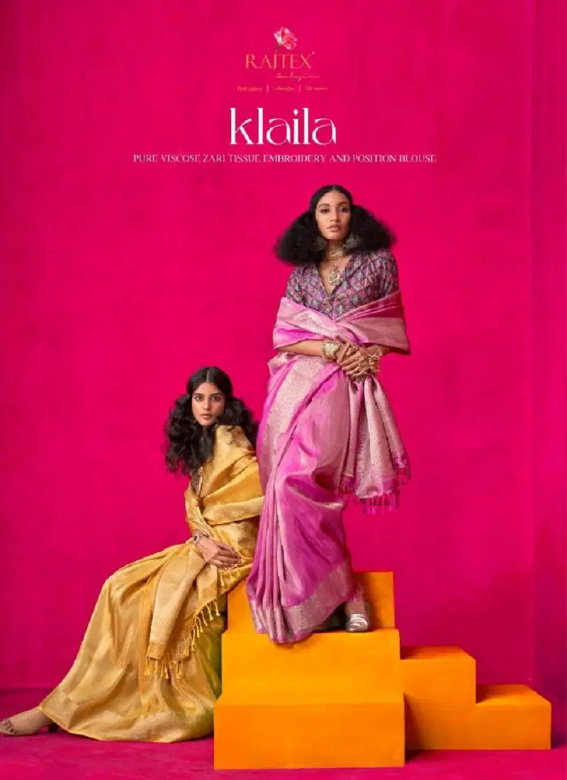 Klaila By Rajtex Zari Tissue Handloom Silk Saree Wholesalers In Delhi