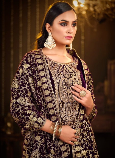 Kohinoor 815 By Belliza Velvet Embroidery Salwar Kameez Wholesale Shop In Surat
