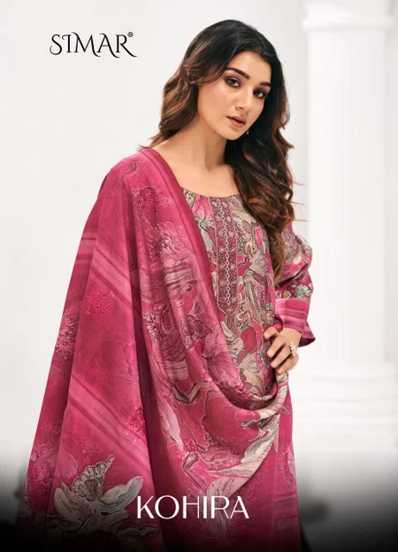 Kohira By Glossy Simar Modal Muslin Dress Material Wholesale Market In Surat
