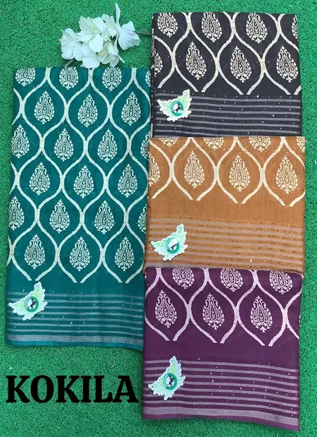 Kokila By Sanskar Weaving Pattern Cotton Saree Wholesale In India