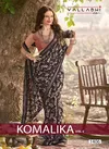 Komalika Vol 2 By Vallabhi Moss Georgette Printed Daily Wear Saree Exporters In India
