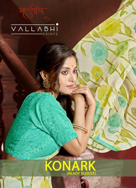 Konark By Vallabhi Printed Georgette Daily Wear Sarees Wholesale Price In Surat