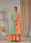 Koodee Sonpari 1 Fancy Viscose Festive Wear Kurti With Sharara And Dupatta Collection