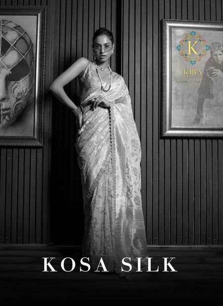 Kosa Silk By Kira Digital Printed Saree Wholesalers In Delhi Catalog