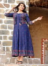 Koti Latest Designer Fancy Festive Wear Printed Rayon Long Kurtis Collection