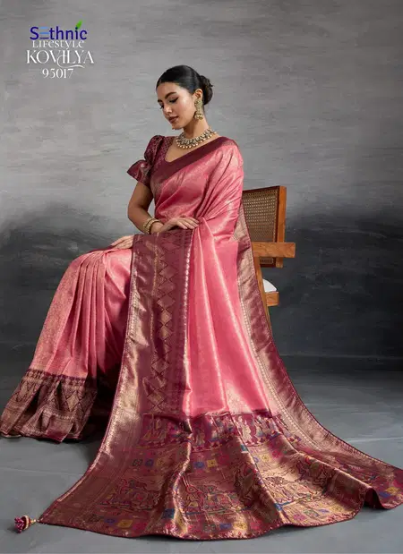 Kovilya 5 By Sethnic Kanjivaram Silk Wedding Wear Saree Exporters In India