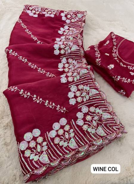 Krishi Chiffon silk Party Wear Sarees Wholesale Market In Surat With Price