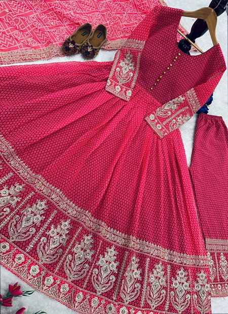 Krishi Faux Georgette Anarkali Readymade Suits Wholesale Shop In Surat

