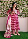 Krishi Rayon Printed Kurti With Bottom Dupatta Catalog