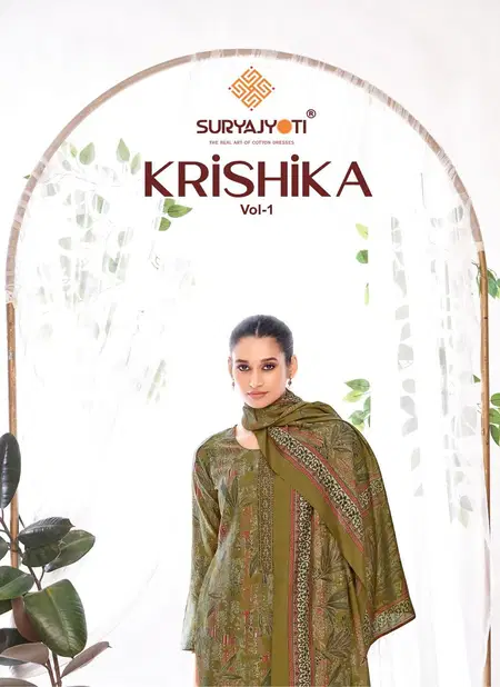 Krishika Vol 01 By SuryaJyoti Cotton Printed Dress Material Wholesale Market In Surat With Price Catalog