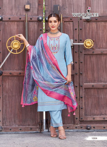 Kritika By Wooglee Viscose Weaving Kurti With Bottom Dupatta Wholesale Shop In Surat
 Catalog