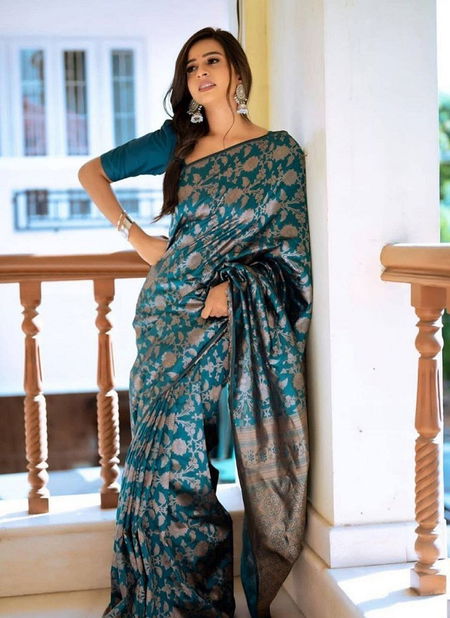 KT 115 Banarasi Soft Silk Wedding Wear Saree Suppliers In India