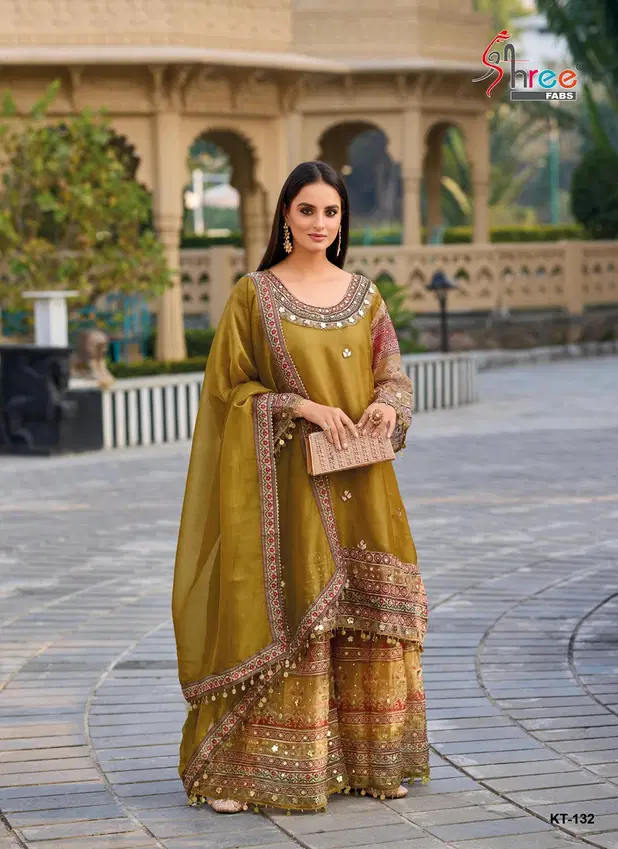 Kt 132 By Shree Fabs Viscose Simmer Pakistani Readymade Suits Suppliers In India